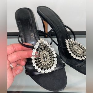 Aldo black embellished heel